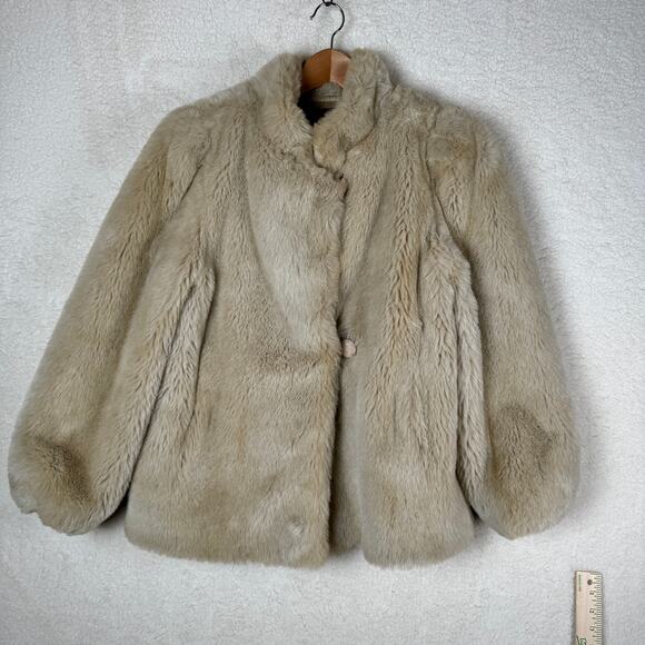 Jordache Jackets & Blazers - 80s Vintage Jordache Faux Fur Coat Luxe Animal Preppy Mean Girls